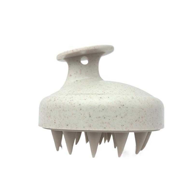 TPE and Wheat Straw Hair Wash Brush – Scalp Massage Tool for Itch Relief and Gentle Cleansing
