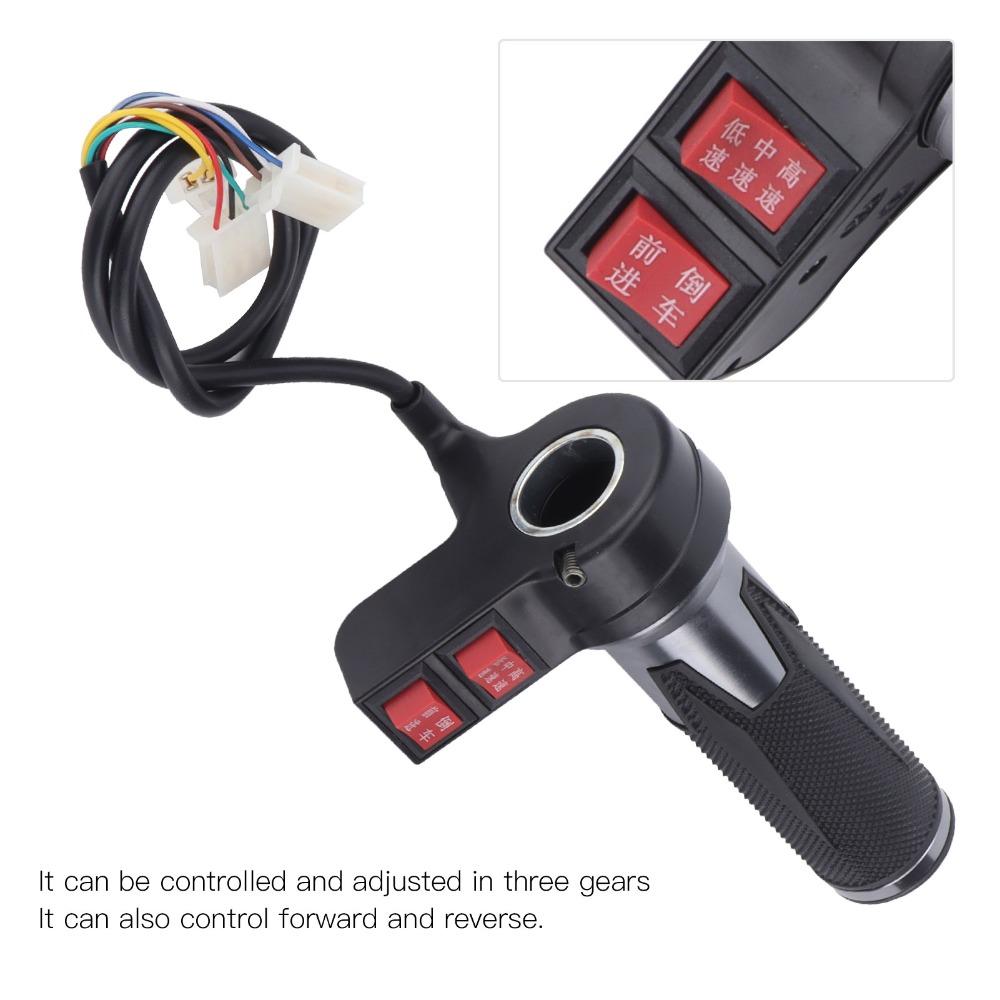 Antislip E-bike Throttle Grip 3 Speed Gear Speed Control Throttle  Electric Bike