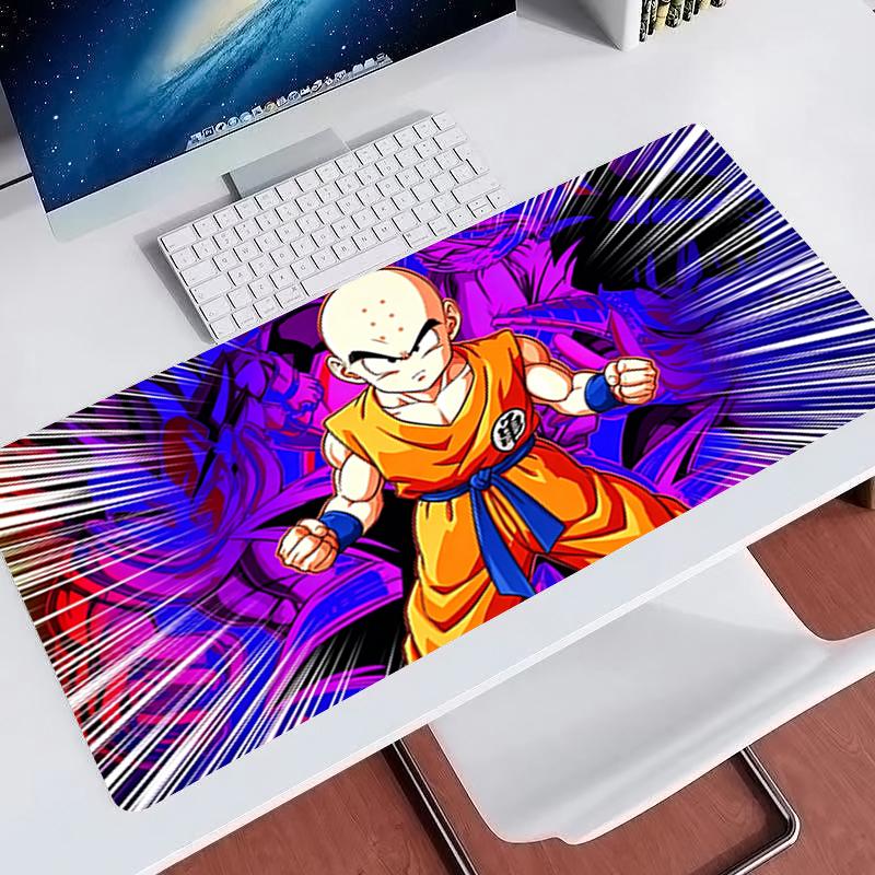 Mouse Pad Dragon Ball Krillin Extended Mouse Pad Game Pc Computer Keyboard Desk Mat Dbz Carpet Gaming Accessories Large Mousepad