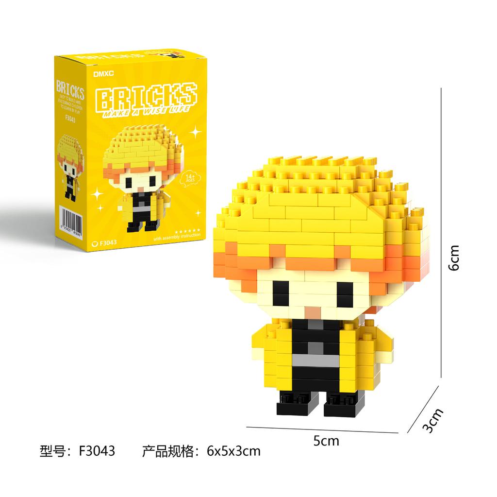 Deman Slayar Lega Kimetsu No Yaibe Building Blocks Tomioka Giyuu Figure Kamado Tanjirou Japanese Anime Building Blocks for Kids