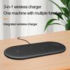 3 In 1 Wireless Charger Pad Ultra thin Desktop Mobile Phone Fast Charging Station USB PD For iPhone 16 15 14 13 IWatch Airpods