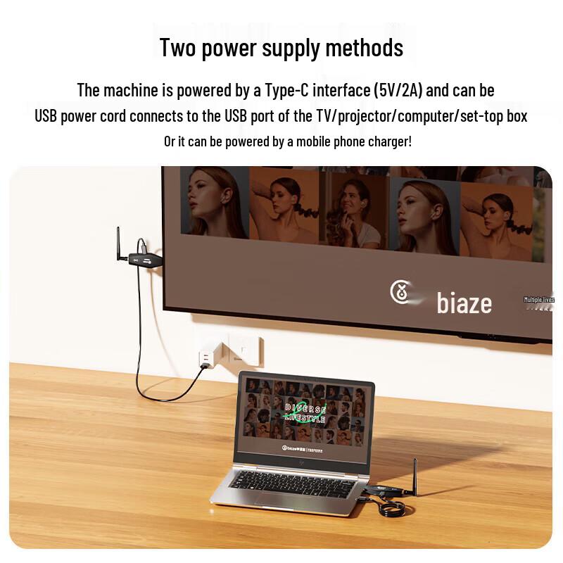 BIAZE R95 Wireless HDMI Screen Mirroring Kit