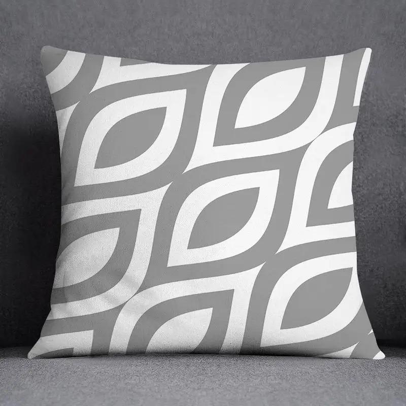 Gray Pillowcase Office Living Room Home Pillowcase Car Ornaments