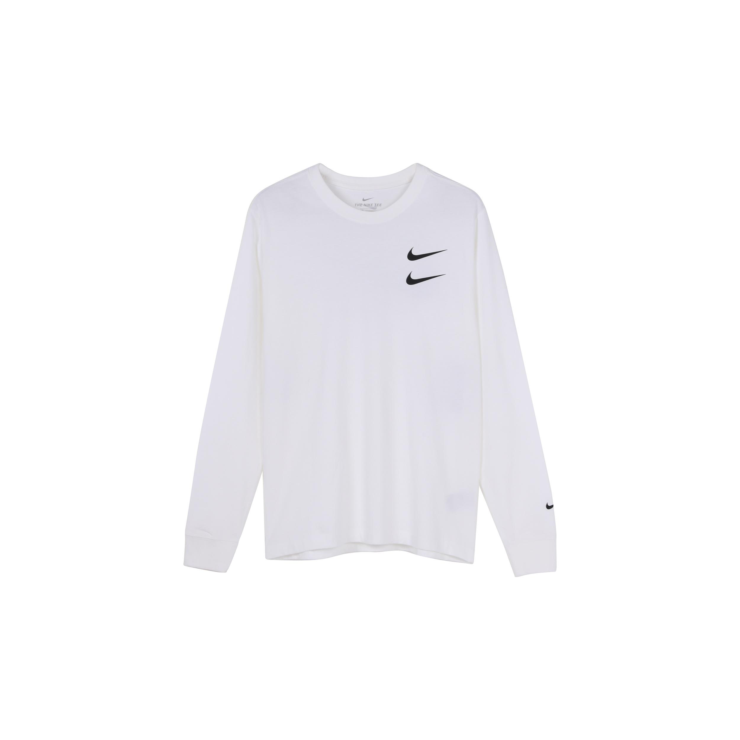 Nike Tee White Men s Long-Sleeve Nike Sportswear Swoosh CK2260-100 M