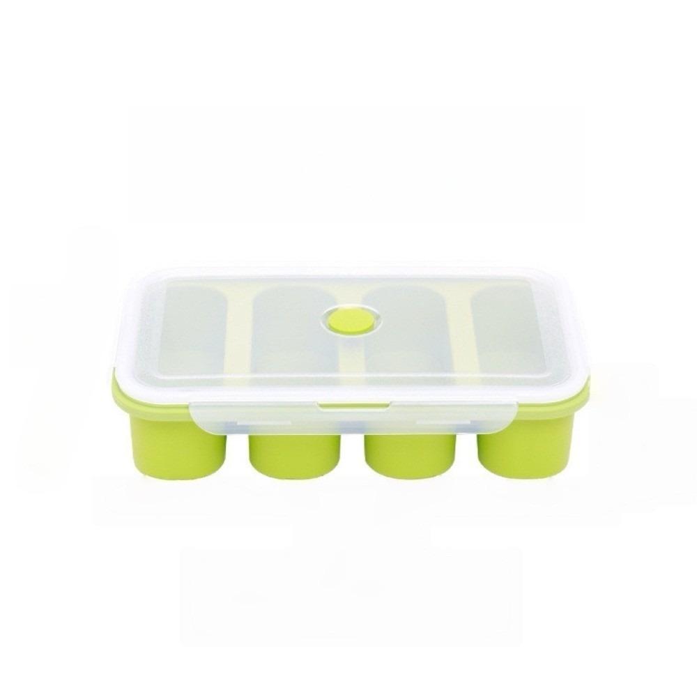 Silicone Soup Ice Cube Molds with Lid Food Meal Molds Multipurpose Freezer Soup Tray  Soup Storage