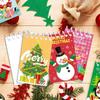 New 8PCS/Set Christmas Notebook Xmas Notepads Portable Vertical Flip Loose leaf Notebook Creative Colorful Christmas Notebook
