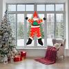 Climbing Santa Climbing Festival Decoration Hangable Santa Claus Clothes For Outdoor Party Gathering Classroom Door Window Wall