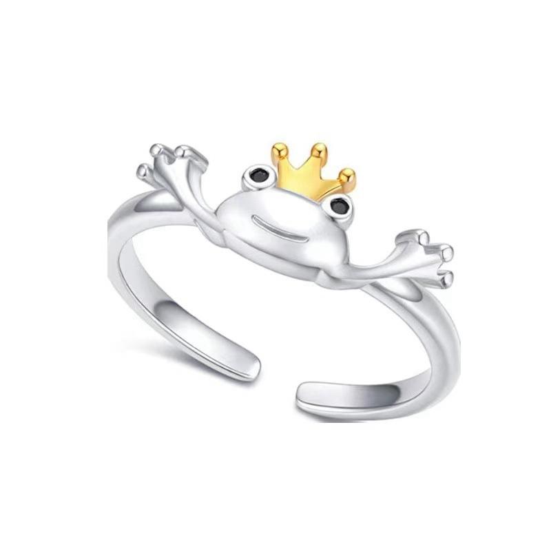 Open Ring Fashion Ring Vintage Exquisite Luxury Frog Ring