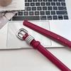 PU Leather Waist Belt Thin Dress Jeans Belt Casual Women's Belt  Streetwear