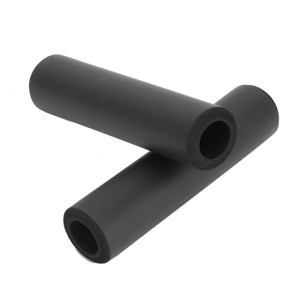 A Pair Silica Gel Shock Absorption Anti Skid Bike Handlebar Cover Bicycle Accessory(Black )