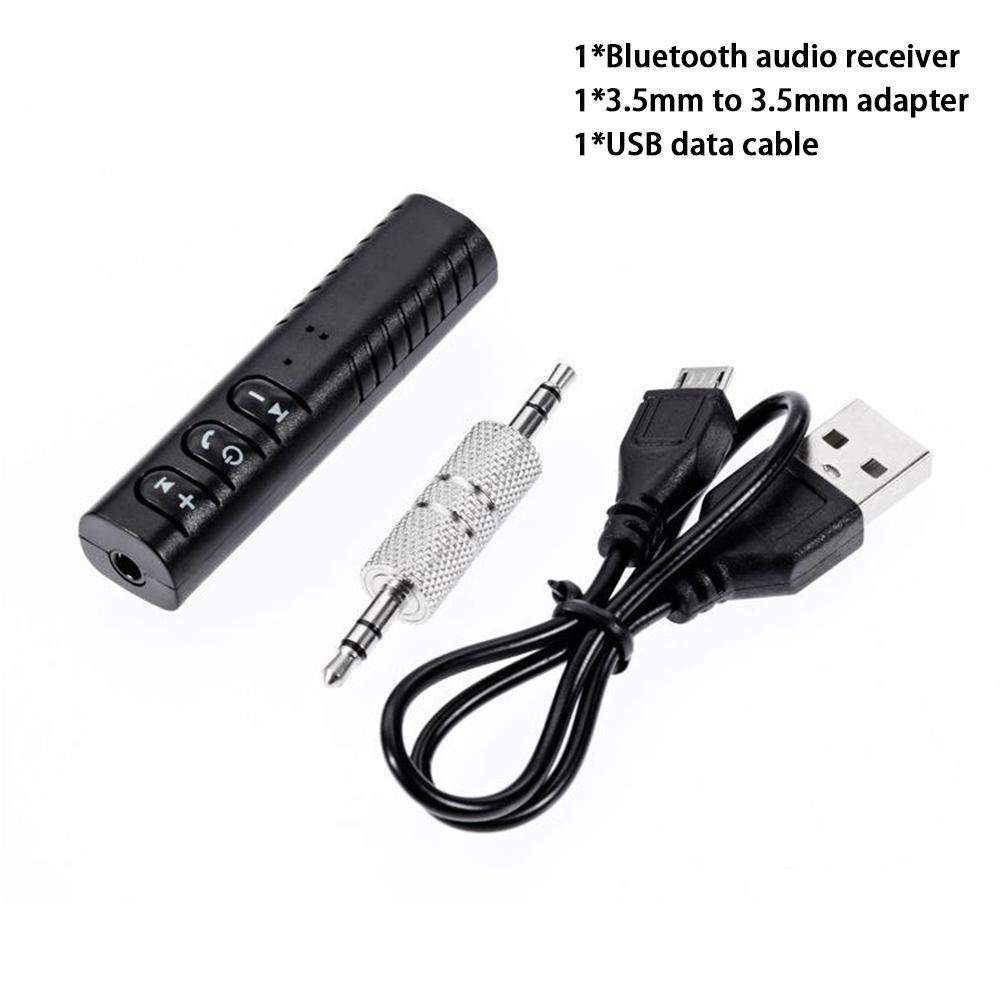 

Беспроводной Bluetooth 5,0 приемник-передатчик адаптер разъем 3,5 мм для автомобильного музыкального аудио Aux A2dp приемник для наушников Handsfree 5 В чёрный