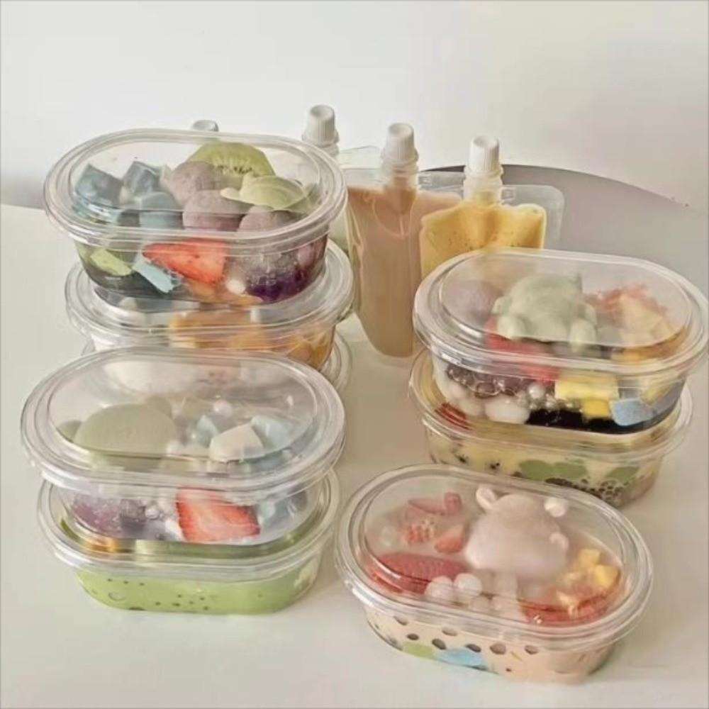 50 buc 500/280ML Cutie Ambalaj Tort Transparentă Cupe Desert Mousse cu Capac Cadouri