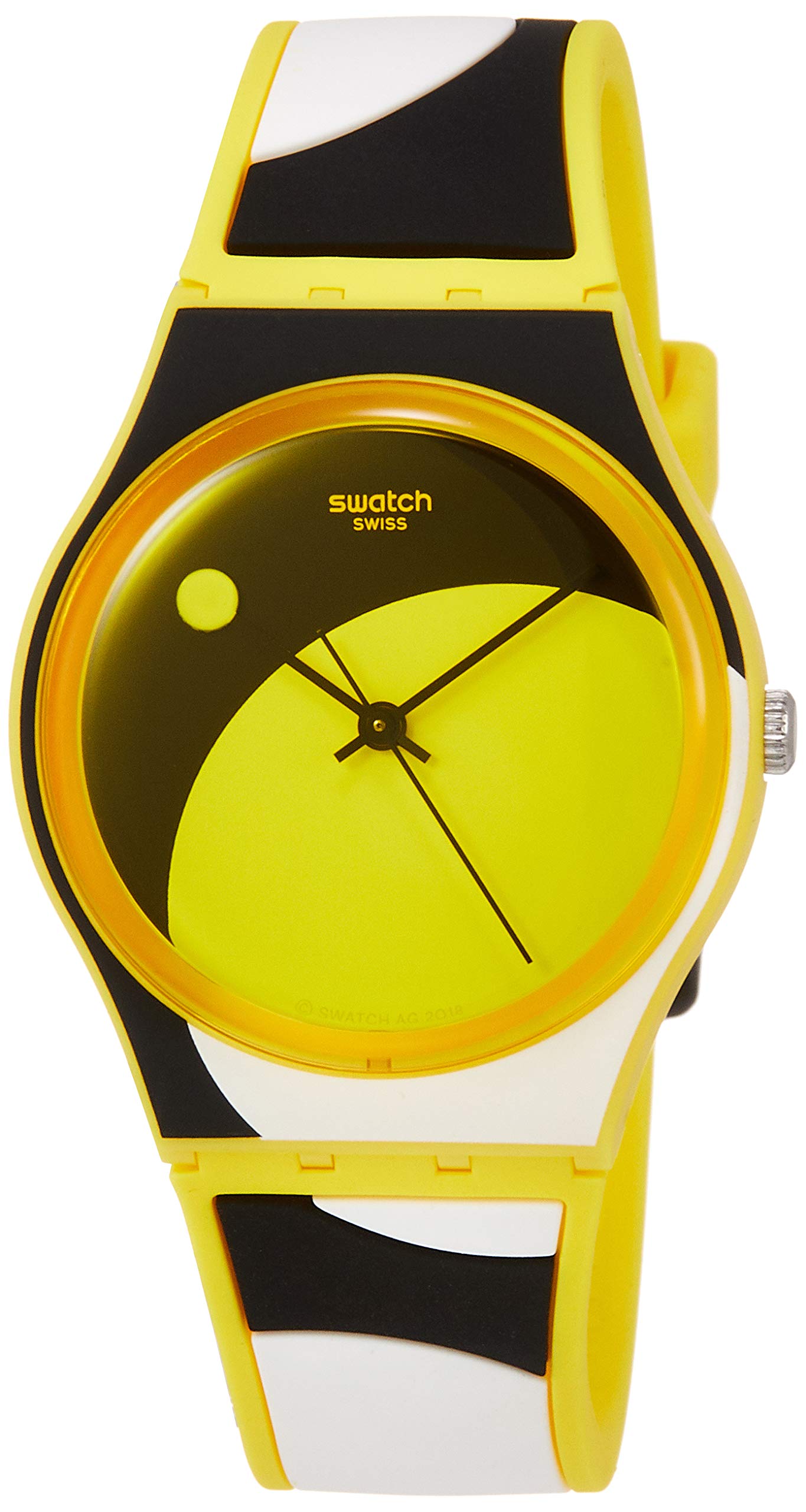 

Часы Gent GJ139 подлинный импортный продукт желтый [Swatch] D-FORM