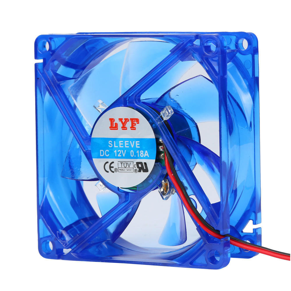 Buy 80mm DC 12V Dual 4Pin 80x80x15mm LYF Computer Cooler Cooling Fan ...