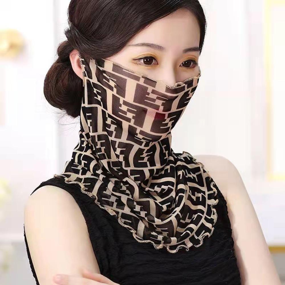 

Neck Protection Face Mask Anti-UV Scarfs Hot Sale Face Veil Summer 01