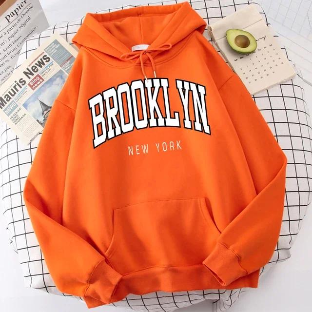 Brooklyn New York Print Hanorace pentru bărbați Haine de calitate la modă Trening clasic Simplicity Îmbrăcăminte Harajuku pentru bărbați