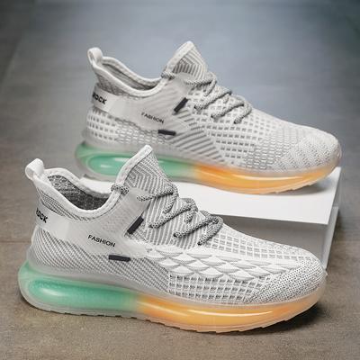 New Men's Comfortable Outdoor Sports Shoes Casual Summer Fly-knit Running Breathable Increase Coconut Shoes Trend Fashion Shoes