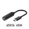 5V 9V 12V USB C 5,5X2,5 7,4X5,0 4,5X3,0mm Stecker DC zu Typ C Konverter PD 65W Netzteil
