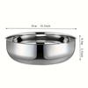 Commercial Stainless Steel Mixing Bowl Set with Lids, Heavy-Duty & Dishwasher Safe for Baking, Prep & Salad