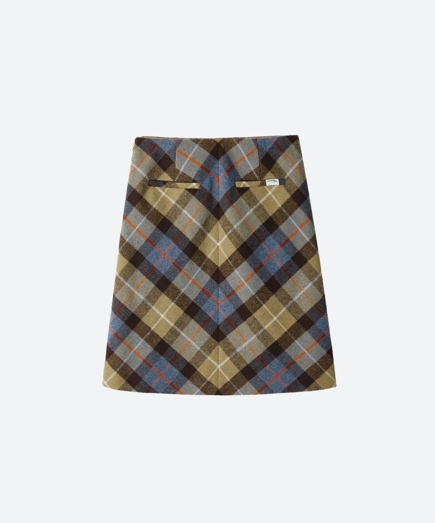 Moon Sun M.C School Check Skirt / Brown