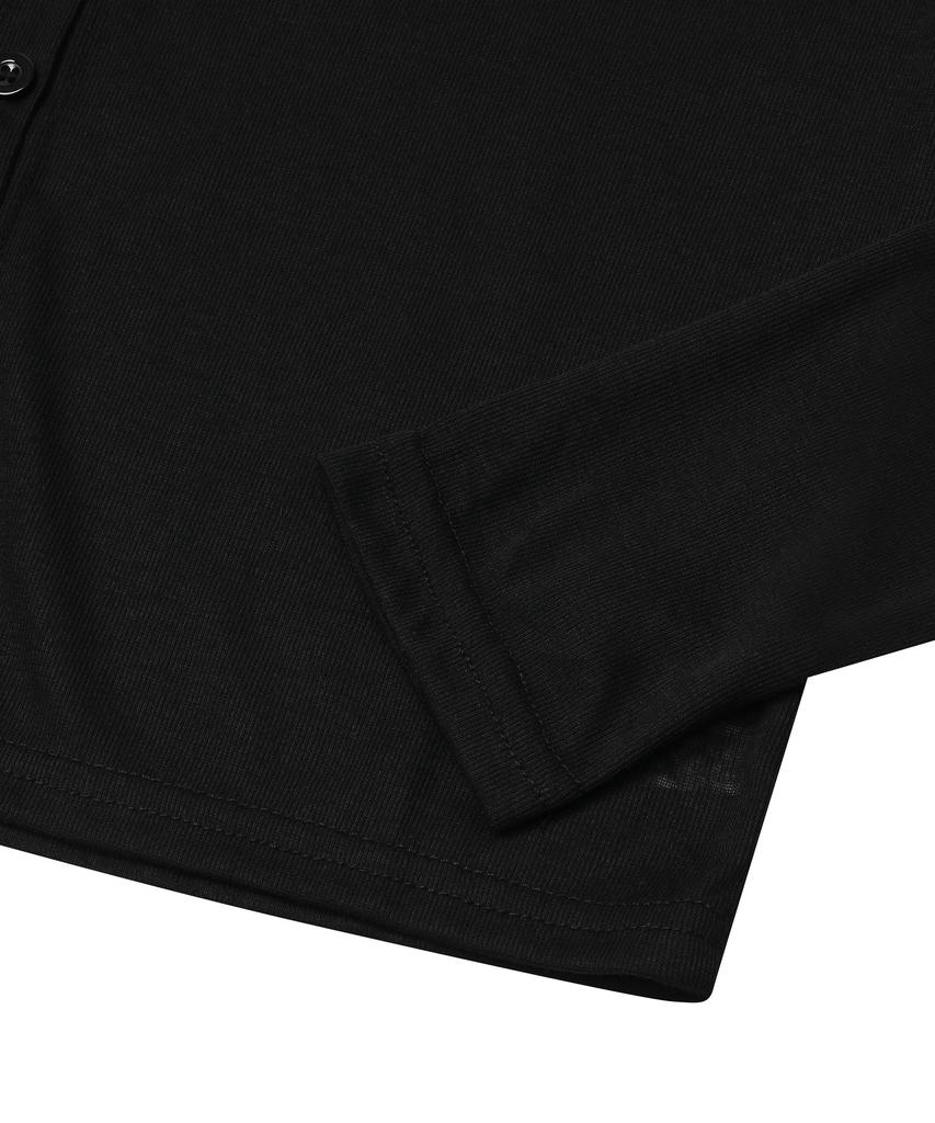Mucent [Summer] Libeo Button Crop Slim Cardigan (3 Colors)
