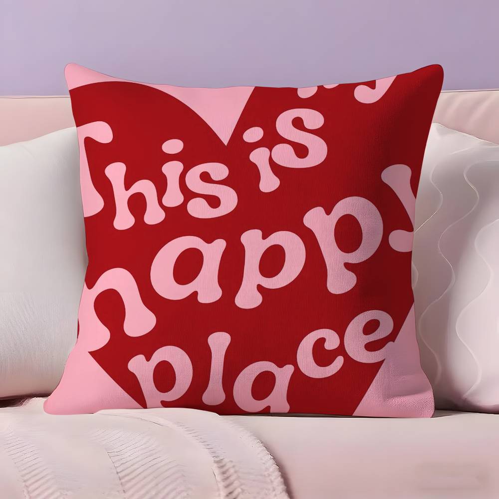 ART H-heart S-shape Pillow Case Ultra Soft Skin Friendly Fabric Cloud Like Comfort & Concealed Zipper