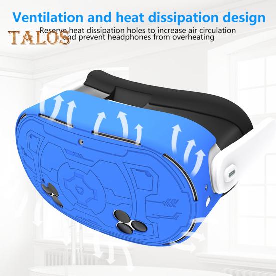 VR-erstatningsbeskyttelsesdeksel Ventilasjonsstruktur Precision Fit Design Slitasjebestandig beskyttelsesveske for Meta Quest 3s