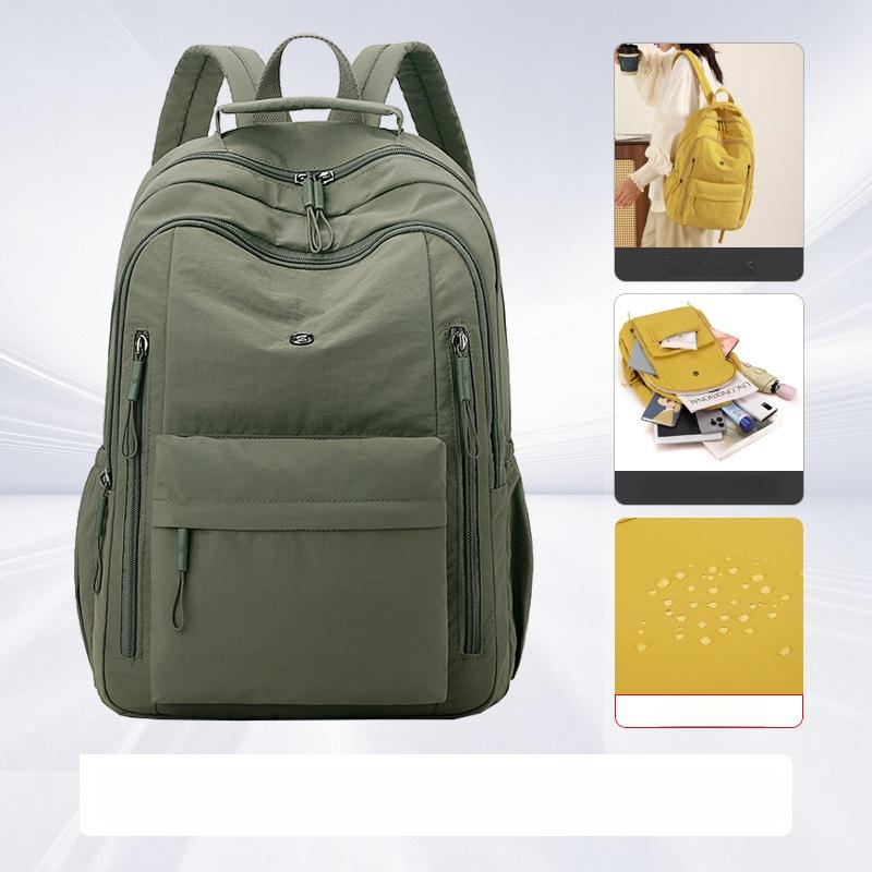 

Модный дорожный легкий женский рюкзак для активного отдыха, повседневный мужской рюкзак, высококлассный ультралегкий, большой вместимости, студенческий школьный рюкзак зелёный