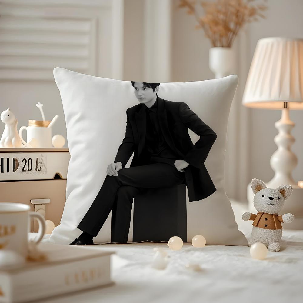 Lee Minho Actor Cushion Cover Pattern Printed Pillowcase For Living Room Sofa Cushion Cover & Bedroom Decor
