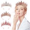 Meier Brautkrone Diadem Kunststoff Kristall Hochzeitshaarschmuck Krone Geburtstagsparty Stirnband