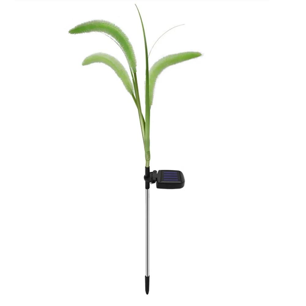 1/3 Heads Solar Powered Dog Tail Grass Lamp Outdoor Waterproof Light Yard Garden Decor Path Lighting Decor Solar Power Light