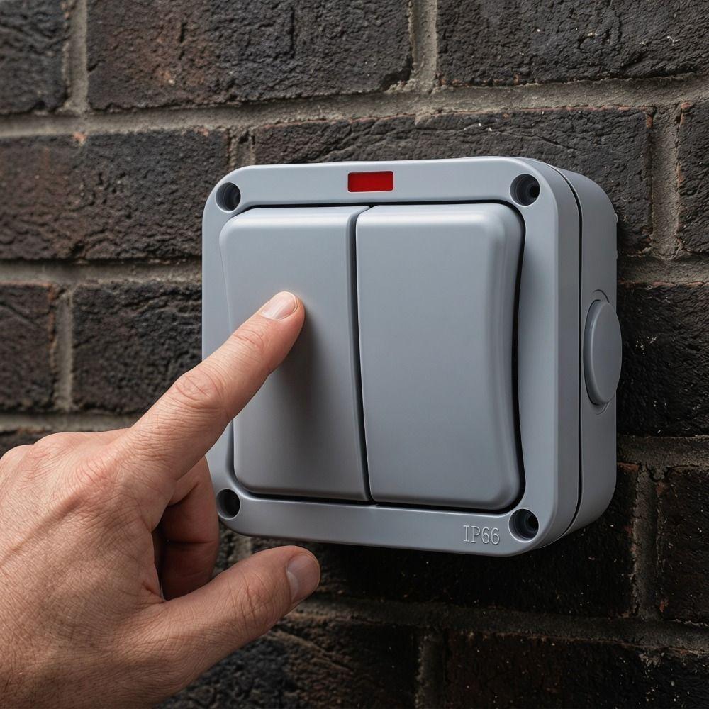 Heat Resistant IP66 Outdoor Switch Push Button Power Switch Outdoor Home Electrical