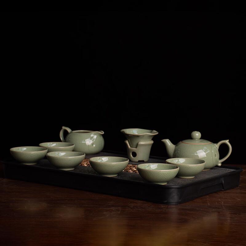 Hongbao Ru Kiln Celadon 10-Piece Tea Set