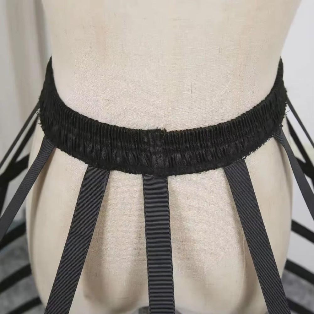 5-Reifiger Hohlkäfig Unterrock A-Linie Braut Hochzeitskleid Futter Mode Lolita Krinoline Mädchen