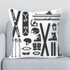 Ski Prop Pattern Covers for Bed Pillows Decorative Pillowcases 40x40 Body Pillow Cover 45x45 Short Plush Pillowcase Sofa Cushion