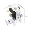 Normally Closed Electric Water Solenoid Valve 1/4" Quick Access Water Purifier DC 12V 24V Magnetic Water Inlet Flow Switch