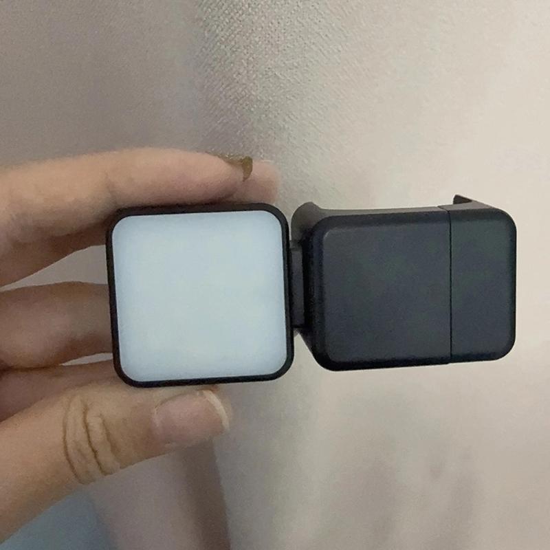 Photography Light Fit for Pocket 3 Adjustable Brightness Soft Lighting Auxiliary LED Fill Light Type C Rechargeable