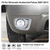 Chrome Front Light Lamp Bezel Frame Trim Cover For Chevy Avalanche Tahoe 2007-13