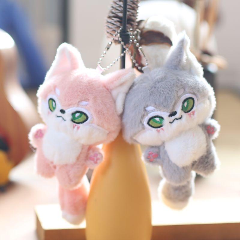 Cute Little Fox Pendant Plush Toy Doll Cartoon Bag Hanging Keychain Rag Doll Doll