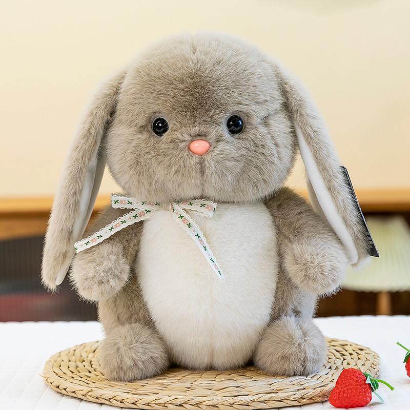 Plush Toy Rabbit Bowknot Cute Cartoon Girl Child Bedroom Decoration Doll Scene