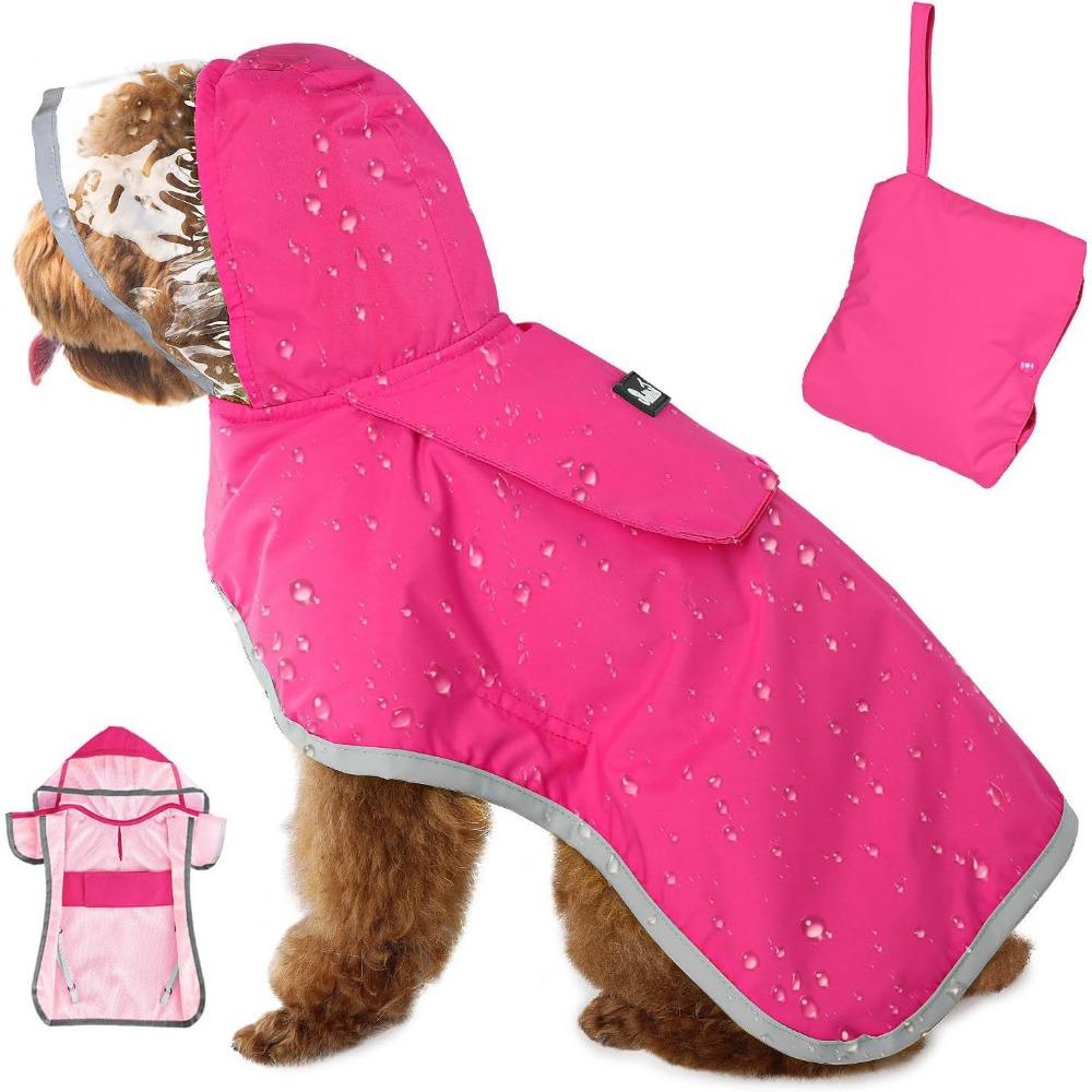 

Дождевик для собаки Дождевик для питомца Регулируемый капюшон Водонепроницаемое пончо для собаки Размер Дождевик для собаки XS