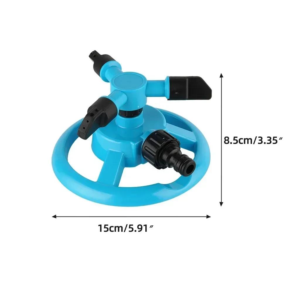 360 Degree Sprinkler Nozzle Automatic Rotating Water Spray Garden Lawn Automatic Sprinkler Garden Watering Irrigation Supplies
