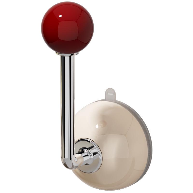 No-Drill Adhesive Suction Cup Hook for Door & Wall – Clothes, Hats & Accessories Rack
