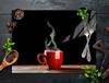 Glass stovetop protector 70x52 Coffee
