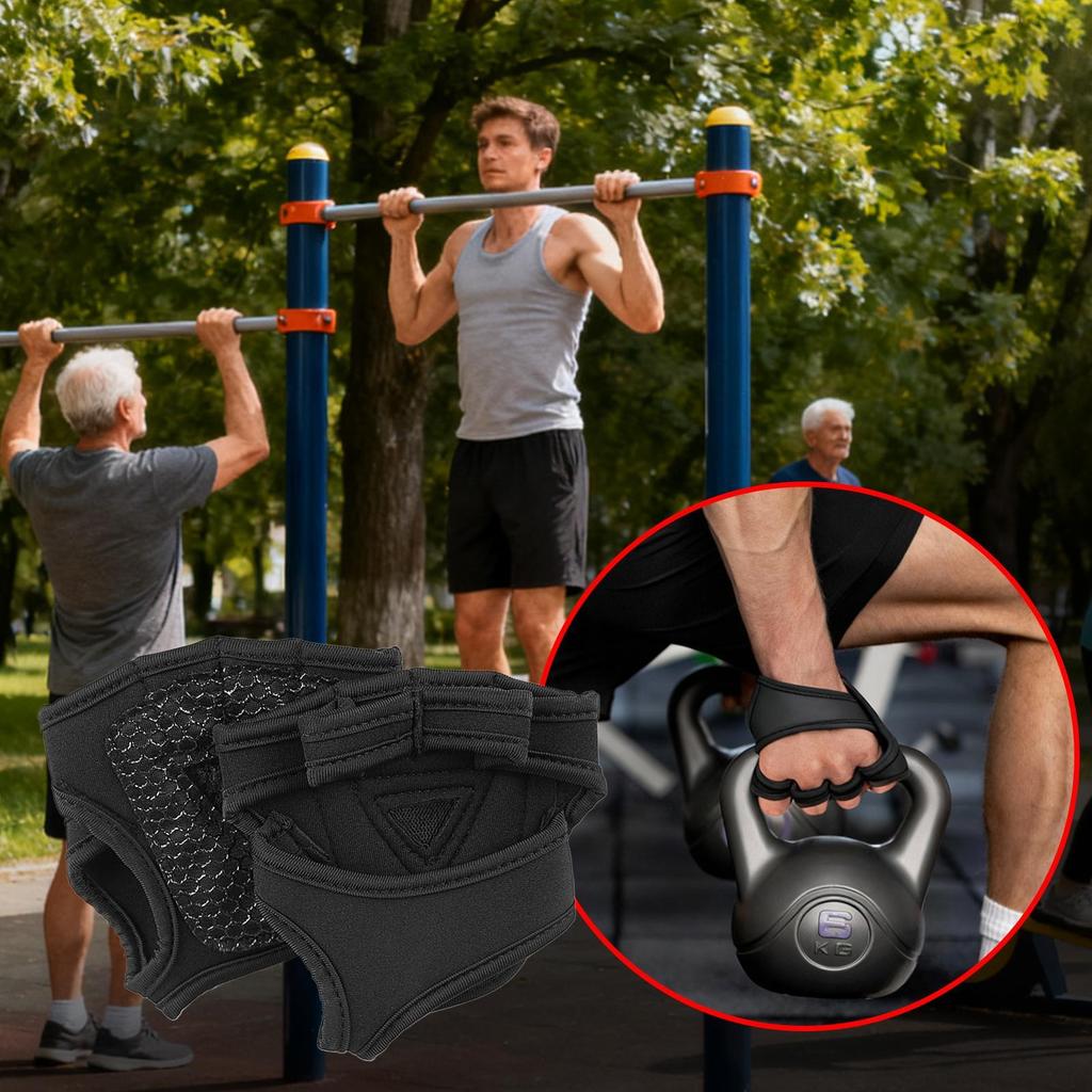 Gloves For Gym Fitness Hand Protective Gear Pull-Up Anti-Slip Gloves For Men Women Beginners Enthusiasts Weightlifters