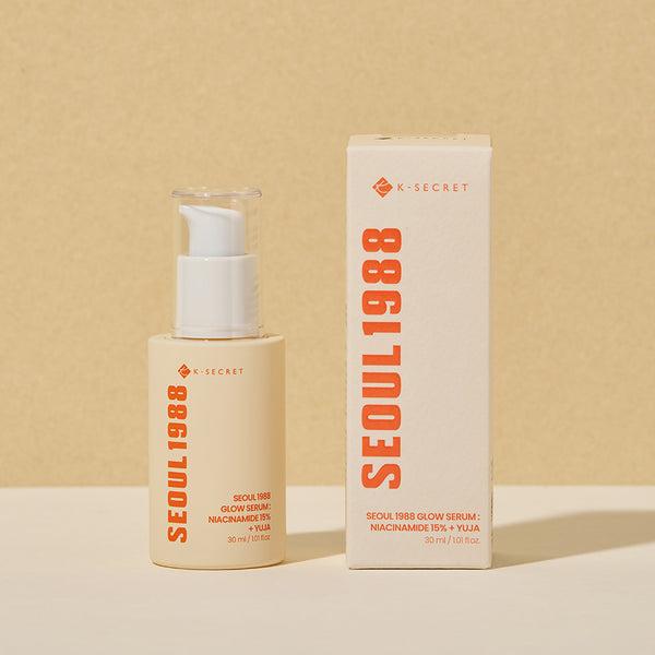 K-SECRET SEOUL 1988 GLOW SERUM : NIACINAMIDE 15% + YUJA 30ml/ Anti-Aging, Moisturizing, Korean Cosmetics, Kbeauty