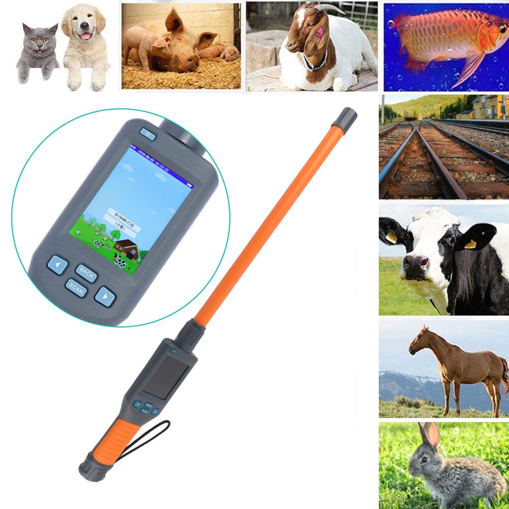 Handheld 134.2KHz RFID Tag Reader USB/Bluetooth Chip Scanner ISO11784/85 Standrad for