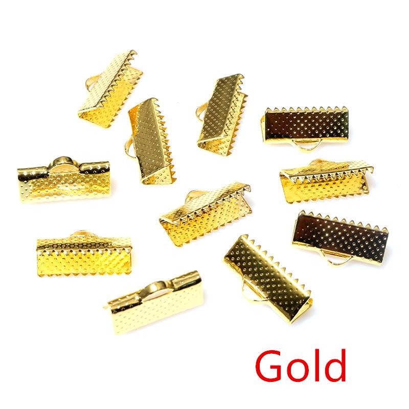 50-Pack Vest Buckle Snap Buttons with Teeth Ribbon Rope Clasp for DIY Jewelry
