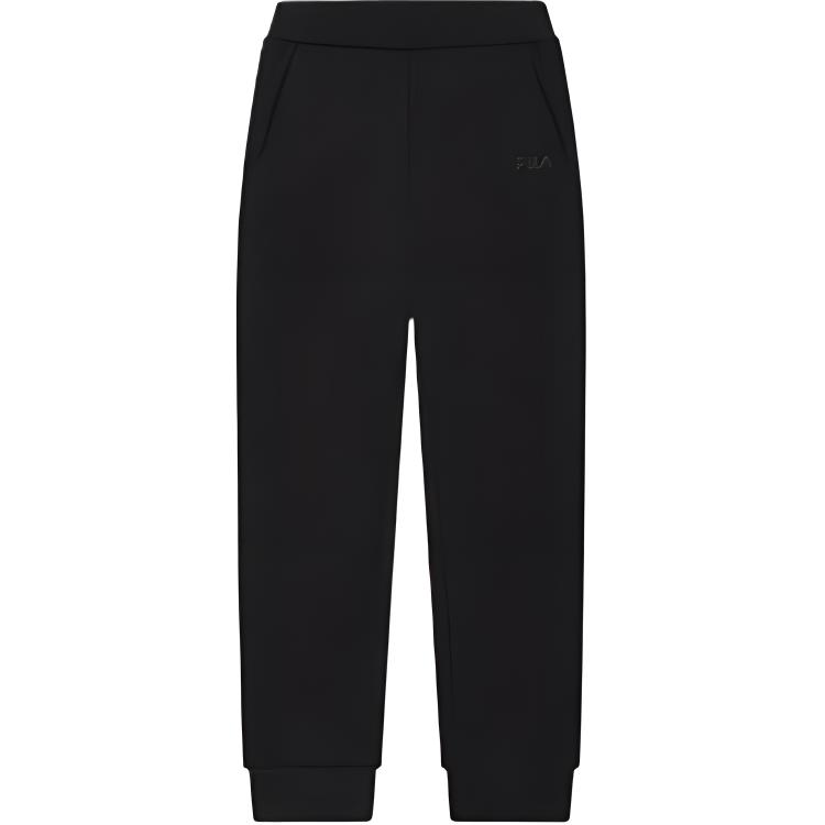

New FILA SS25 Knitted Sports Pants Women s Jet Black F11W518611F-BK 160/62A/S