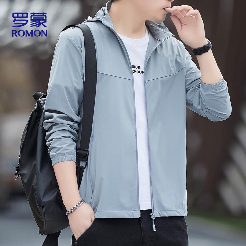Romon Men s Summer Ice Silk Sun Protection Jacket 2XL